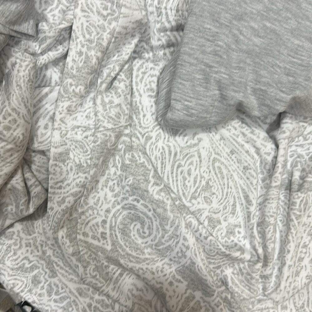Uncover 3 Piece Cardigan Pinama PJ Plus size Set Heather Gray NWT‎ 3X - Picture 7 of 7